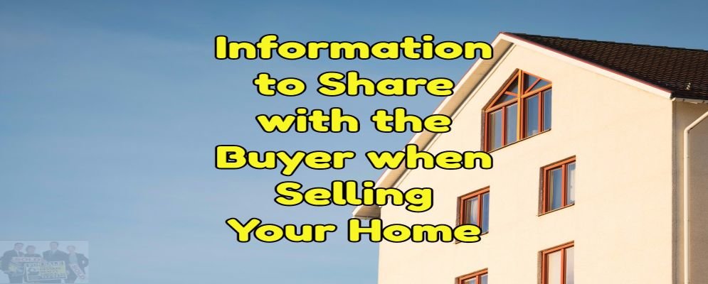 information needed to sell your home